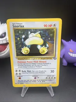Pokemon TCG Snorlax Holo Unlimited Rare Card 11/64 Jungle - Image 1