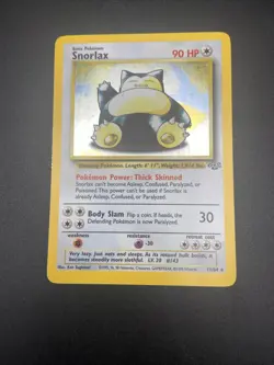 Pokemon TCG Snorlax Holo Unlimited Rare Card 11/64 Jungle - Image 3