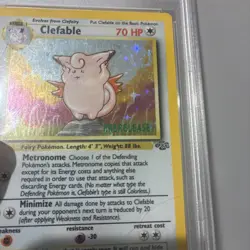Pokemon TCG Clefable Prerelease Holo Rare Card 01/64 WOTC Promo Jungle - Image 2
