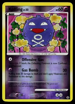 Pokemon Card - Koffing Rising Rivals 68/111 Reverse Holo - Image 1