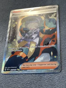 Poppy 227/197 Special Illustration Rare Full Art Holo Texture Pokemon Card NM - Image 2
