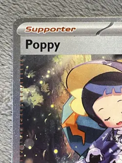 Poppy 227/197 Special Illustration Rare Full Art Holo Texture Pokemon Card NM - Image 3
