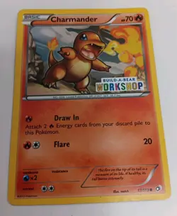 Pokemon Charmander 17/113 Build-A-Bear Workshop Stamped Promo Rare Card TCG - MP - Image 1