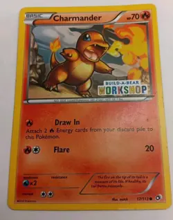 Pokemon Charmander 17/113 Build-A-Bear Workshop Stamped Promo Rare Card TCG - MP - Image 3