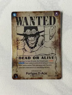 One Piece TCG - Portgas.D.Ace - Wanted Poster - (Error Card) - OP13 - Image 1