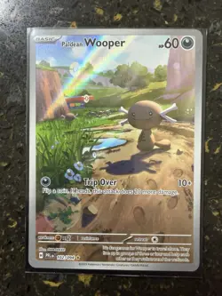 Paldean Wooper 102/094 Phantasmal Flames Illustration Rare Full Art Pokemon Card - Image 1