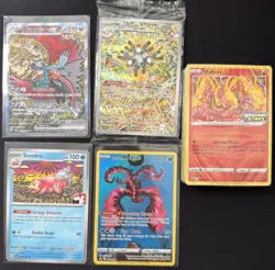 Pokemon Card Lot Roaring Moon 218 Sealed Promo Magneton 159 Moltres Swsh185 284 - Image 1