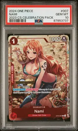 PSA 10 Gem Mint Nami 2023 CS Celebration ST01-007 Common One Piece Card 2024 - Image 1