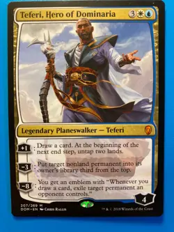 MTG 1x Teferi, Hero of Dominaria # 207 Dominaria Magic the Gathering Card x1 NM - Image 1