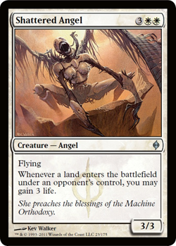 Shattered Angel 023/175 New Phyrexia MTG Uncommon - Image 1