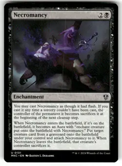 Necromancy 0131 Non Foil Uncommon Murders at Karlov Manor MTG NM - Image 1