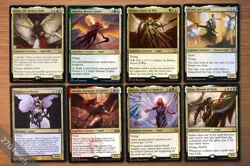 Lot of 8 Rare & Mythic GOLD Angel Creatures *NM* EDH Group Magic MTG Set Liesa - Image 1