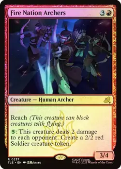 Fire Nation Archers Foil Avatar: The Last Airbender NM MTG - Image 1