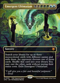 Emergent Ultimatum - Borderless - MTG: Special Guests - Near Mint - Image 1