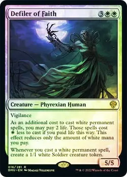 MTG Dominaria United Defiler Of Faith Foil x1 Rare Creature NM/M - Image 1