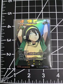 Earth Rumble Triumph 0044 TLE Foil Borderless NM/M MTG Avatar **FREE SHIPPING** - Image 1