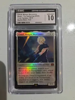 Cloud, Midgar Mercenary Final Fantasy Foil for sale online - Image 1