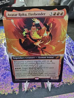 Avatar Roku, Firebender EXTENDED ART FOIL - 119 - MTG Avatar: The Last Airbender - Image 1