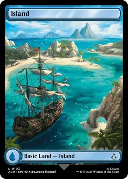 4x Assassin's Creed Full Art Island, Full Art Lands, AC Land, 4 Pack, 103 - Image 1