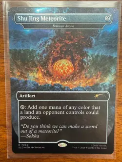 FOIL Shu Jing Meteorite Fellwar Stone MTG Avatar The Last Airbender Secret Lair - Image 1