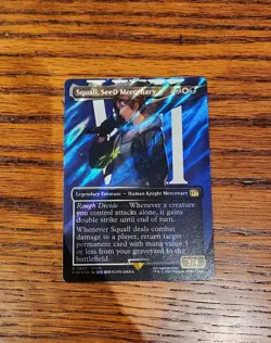 Squall, Seed Mercenary Borderless Surge Foil [NM] MTG Magic Final Fantasy - Image 1