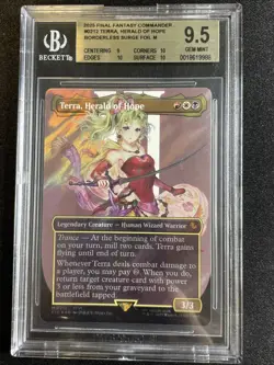 2025 MTG FINAL FANTASY COMMANDER SURGE FOIL #0212 TERRA, HERALD OF HOPE BGS 9.5 - Image 3