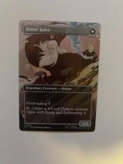 The Legend of Roku Borderless 357 NM MTG Avatar: The Last Airbender Magic - Image 1