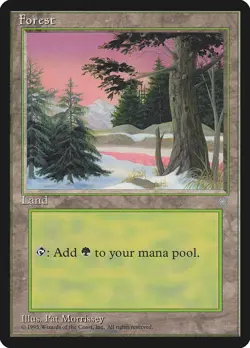 1x Forest Basic Land - LP - Ice Age - (conifers) SPARROW MAGIC - Image 1
