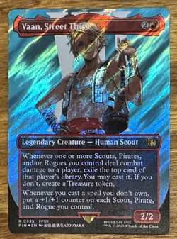 MTG Final Fantasy, Vaan, Street Thief - Borderless Surge Foil - Image 1
