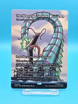 MTG The Monstrous Serpent M 0051 Normal (Borderless) Avatar TLE NM - Image 1