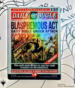 Blasphemous Act (Rainbow Foil) | MTG SLD | Marvel EDH Board Wipe | Rare | NEW NM - Image 1
