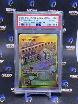 Pokemon Card : PSA 10 Gem Mint Power Plant 269/236 Cosmic Eclipse Secret - Image 1