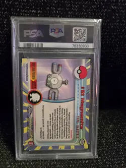 PSA 10 2000 Pokemon Game Topps Chrome Magnemite TV Rare Base Series 2 GEM MINT - Image 2