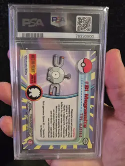 PSA 10 2000 Pokemon Game Topps Chrome Magnemite TV Rare Base Series 2 GEM MINT - Image 4