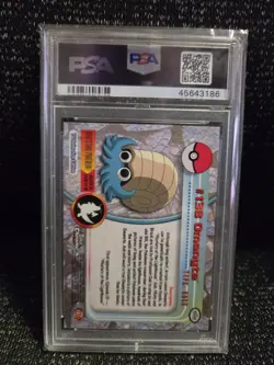 PSA 10 2000 Pokemon Game Topps Chrome Omanyte TV Rare Base Set Series 2 GEM MINT - Image 2
