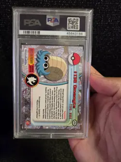 PSA 10 2000 Pokemon Game Topps Chrome Omanyte TV Rare Base Set Series 2 GEM MINT - Image 4