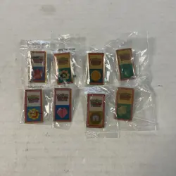 (B1325) Pokemon League Badges Pins Gym Lot Of 8 Factory Sealed - Image 1