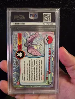 PSA 10 2000 Pokemon Game Topps Chrome Venomoth TV Rare Base Series 1 GEM MINT - Image 4