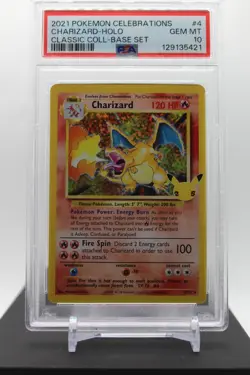 PSA 10 Charizard #4 2021 Pokemon Celebrations Classic Collection 4/102 - Image 1
