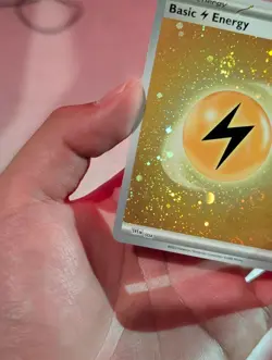Pokemon 151 Lightning Energy 004 [5x Swirls] Galaxy Cosmos Holo Variant NM/M - Image 2