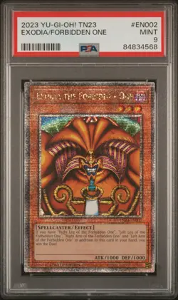 PSA 9 MINT Exodia the Forbidden One TN23-EN002 QCR Promo *4568 YUGIOH - Image 1