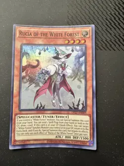 Yu-Gi-Oh! Rucia of the White Forest - Super Rare Near Mint - OP27-EN009 - Image 1