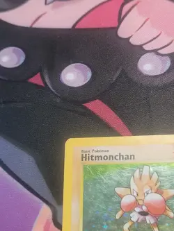 Pokemon TCG Hitmonchan Base Set Holo Unlimited Rare Card 7/102 MP - Image 4