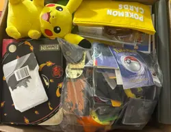 Vintage & Modern Pokemon Accessories Binders Toys Plushies Gold Card Coins 35lbs - Image 1
