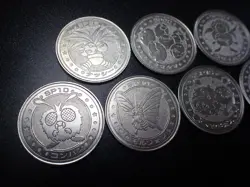 Pokemon Card Meiji Promo Battle Coin x7 Exeggutor Weezing etc #5504 - Image 3