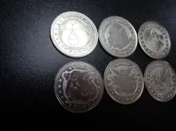 Pokemon Card Meiji Promo Battle Coin Silver x6 Chansey Clefairy etc #5693 PLAY - Image 2