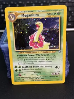 Pokemon TCG Meganium Neo Genesis Holo Rare Card #11/111 LP/Excellent Condition - Image 1