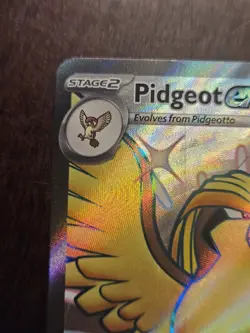 Pidgeot ex 221/091 SV: Paldean Fates PAF Shiny Rare Pokemon TCG Card NM Full Art - Image 2