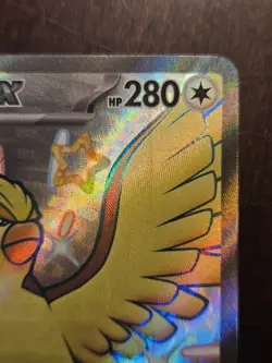 Pidgeot ex 221/091 SV: Paldean Fates PAF Shiny Rare Pokemon TCG Card NM Full Art - Image 3
