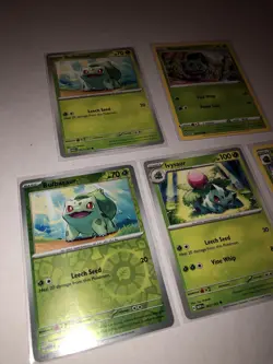 Lot Of 5 Bulbasaur and Ivysaur Pokemon Cards - Image 2